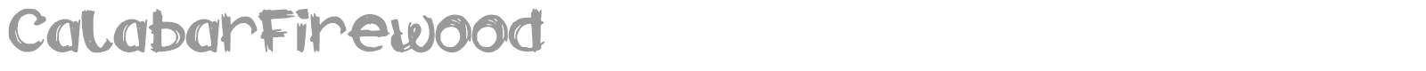 Calabar Firewood font preview